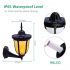 Stylish Outdoor 96 LED Solar Flame Lamp - Wall Flickering Effect Light