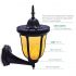 Stylish Outdoor 96 LED Solar Flame Lamp - Wall Flickering Effect Light