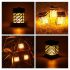 Outdoor 75 LED Solar Flame Lantern - Hanging Light Garden Decoration