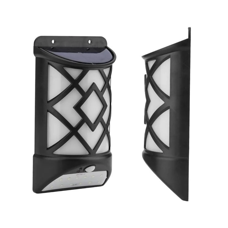 Universal 2-in-1 5W Wall Security Solar Flame Light with Motion Sensor