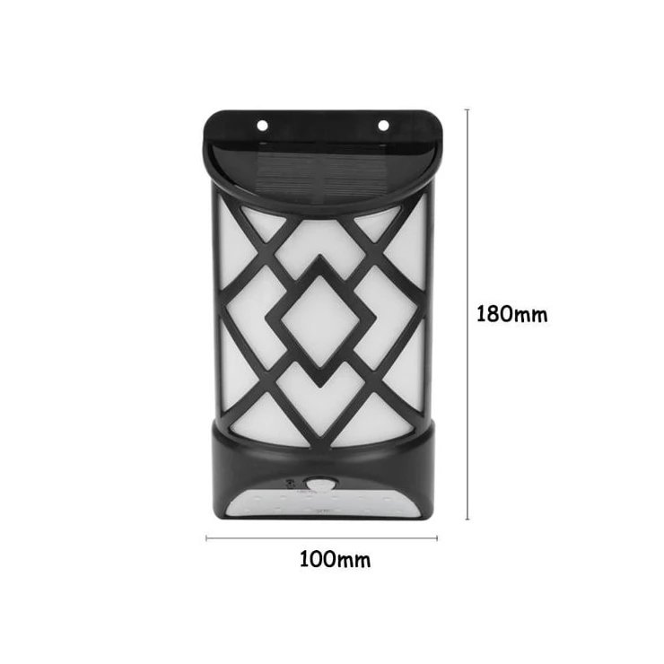 Universal 2-in-1 5W Wall Security Solar Flame Light with Motion Sensor