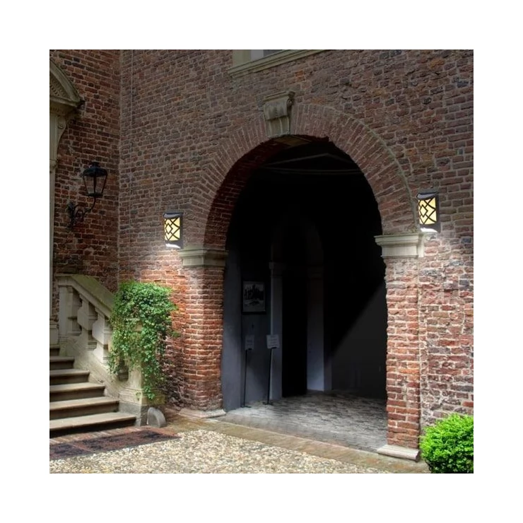 Universal 2-in-1 5W Wall Security Solar Flame Light with Motion Sensor