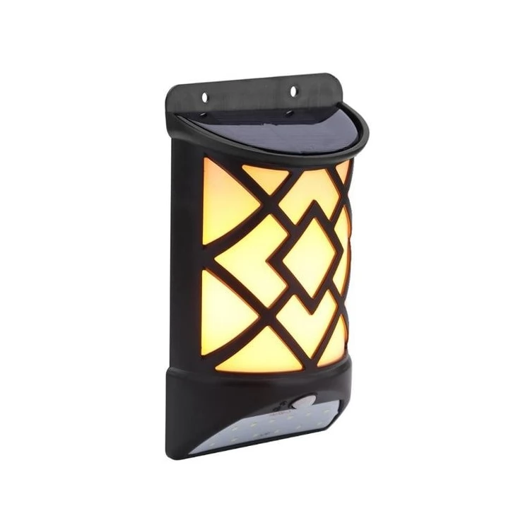 Universal 2-in-1 5W Wall Security Solar Flame Light with Motion Sensor