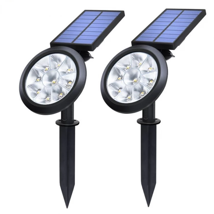 Outdoor Bright 9 LED Solar Garden Spotlight Landscape Tree Decoration