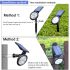 Outdoor Bright 9 LED Solar Garden Spotlight Landscape Tree Decoration