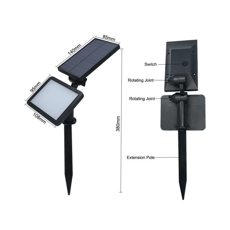Bright 48 LED Solar Garden Flood Light for Landscape Decoration