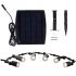 Stainless Steel In-Ground Buried Solar Deck Lights Outdoor Kit