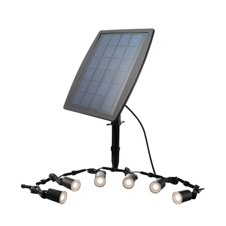 Stainless Steel In-Ground Buried Solar Deck Lights Outdoor Kit