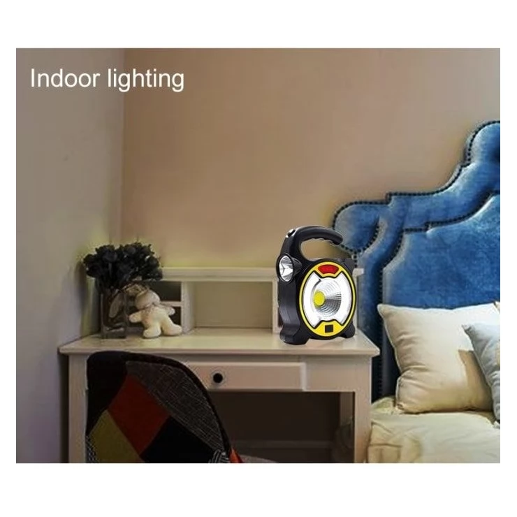 Multifunctional COB LED Emergency Solar Camping Light with USB Cable