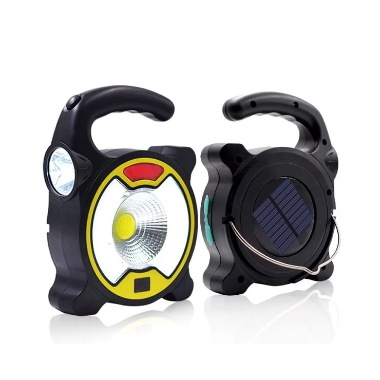Multifunctional COB LED Emergency Solar Camping Light with USB Cable