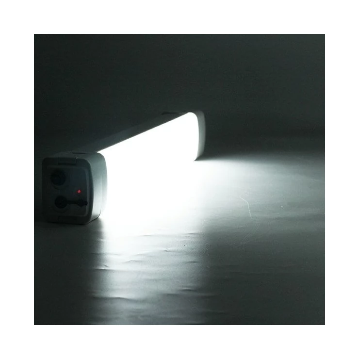 Tri-Proof 20W LED Solar Batten Tube Light IP65 10Ah Lithium Battery