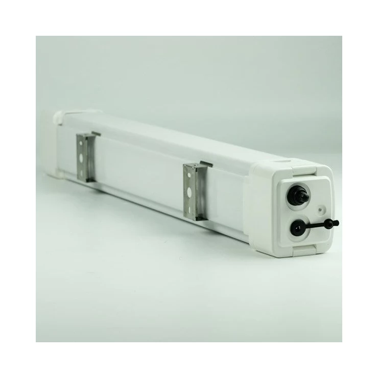 Tri-Proof 20W LED Solar Batten Tube Light IP65 10Ah Lithium Battery