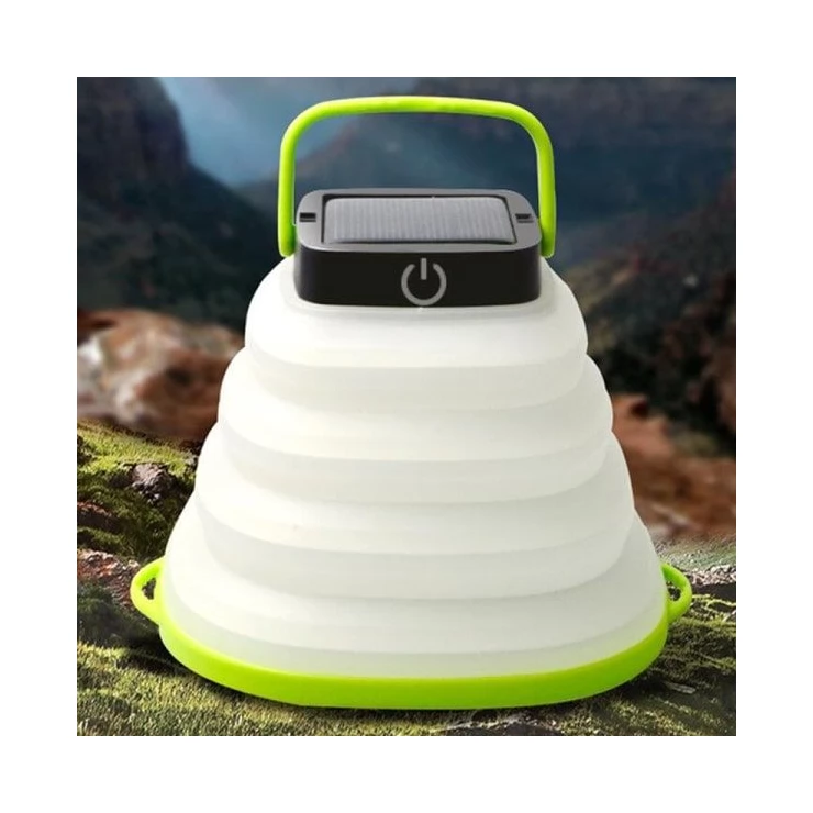 Waterproof Portable Foldable Solar Camping Lantern Light with USB