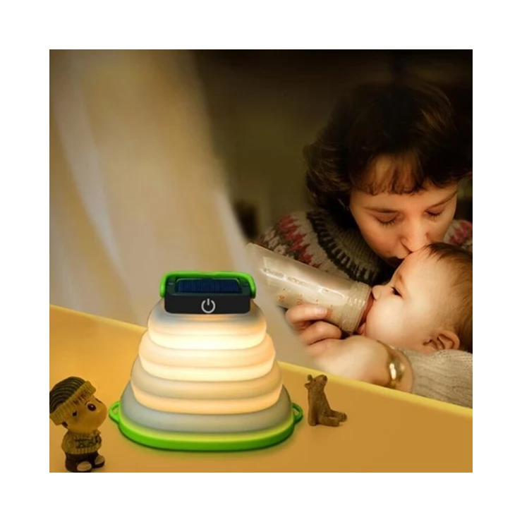 Waterproof Portable Foldable Solar Camping Lantern Light with USB