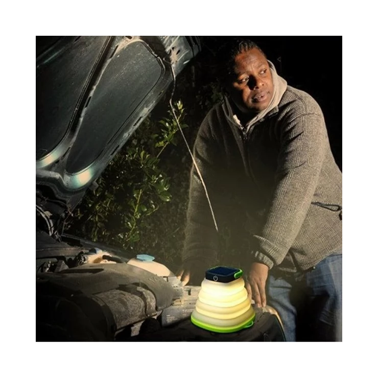 Waterproof Portable Foldable Solar Camping Lantern Light with USB