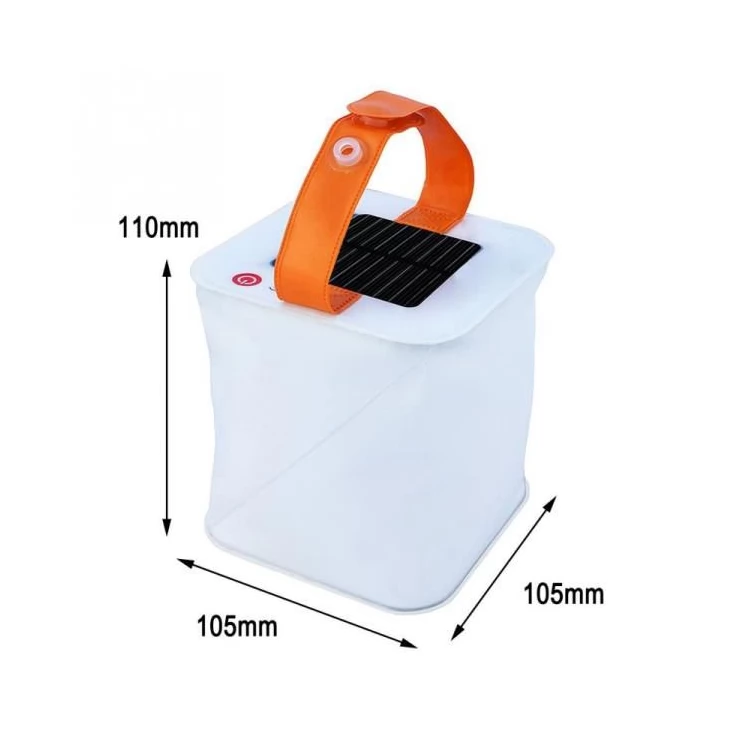 Foldable 1W Inflatable Solar Camping Tent Light Air Bag Lantern