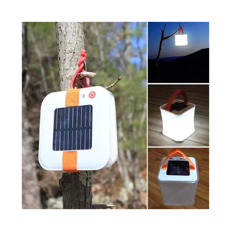 Foldable 1W Inflatable Solar Camping Tent Light Air Bag Lantern