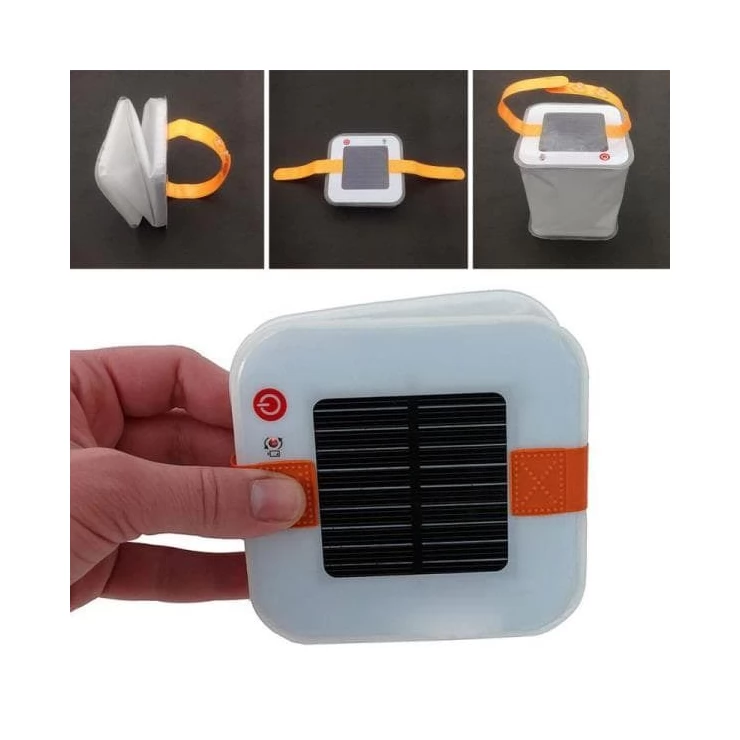 Foldable 1W Inflatable Solar Camping Tent Light Air Bag Lantern