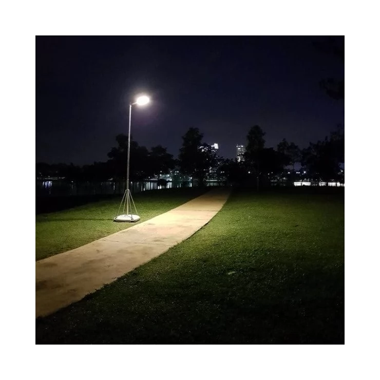 Bright Outdoor 60 LED Solar Street Light Industrial Pole Wall Lamp