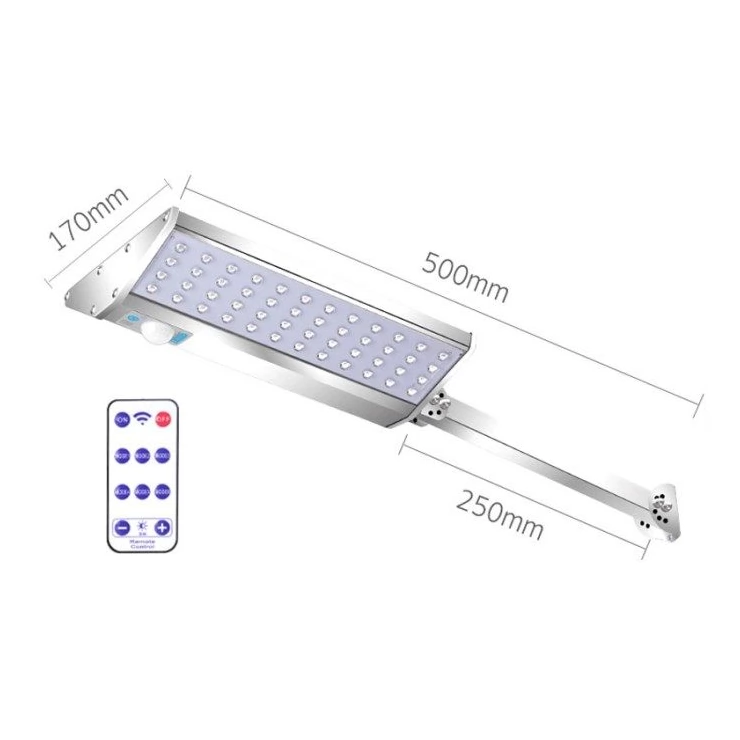 Advanced 96 LED Solar Street Lamp with Motion Sensor 6 lighting modes