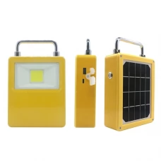 Portable Working Solar Flood Light with Power Bank Function USB Port