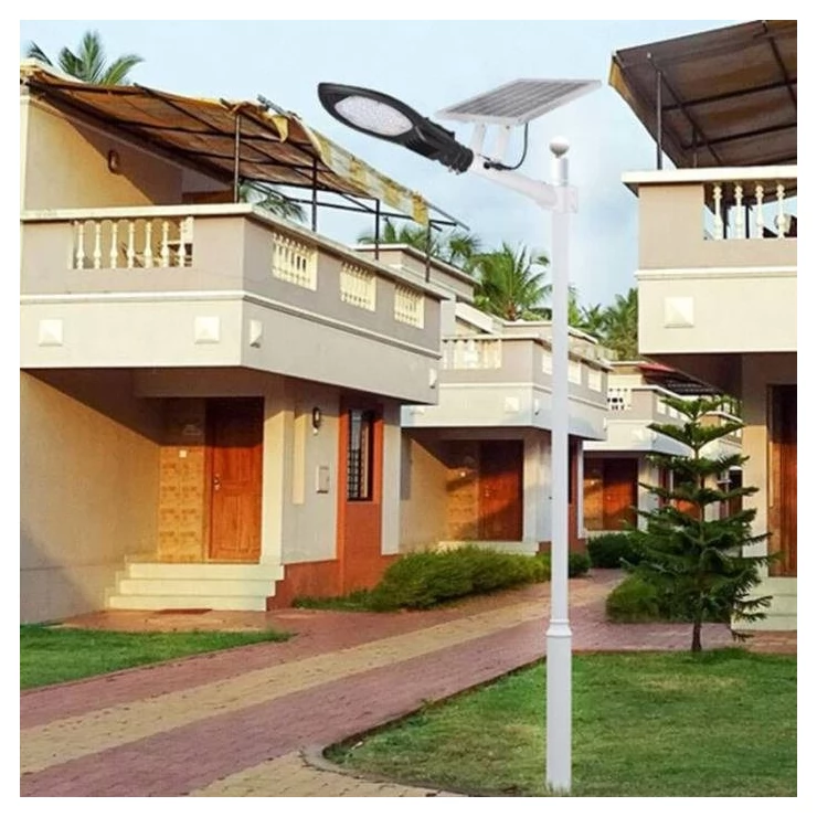 Solar Street Road Light with Strong Long-Lasting Battery Bright Double LED