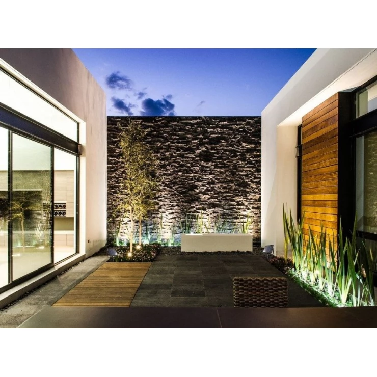 Twin 6W LED Solar Landscape Garden Spotlight for Outdoor Decoration