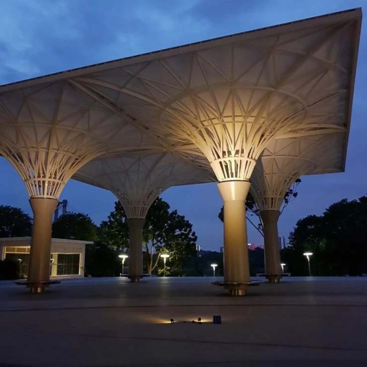 Twin 6W LED Solar Landscape Garden Spotlight for Outdoor Decoration