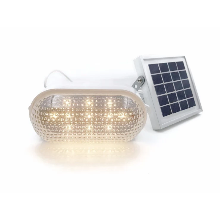 Heavy Duty Compact Solar Shed Wall Light Dimmable LED Warm White