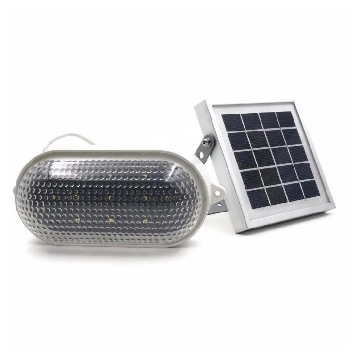 Heavy Duty Compact Solar Shed Wall Light Dimmable LED Warm White