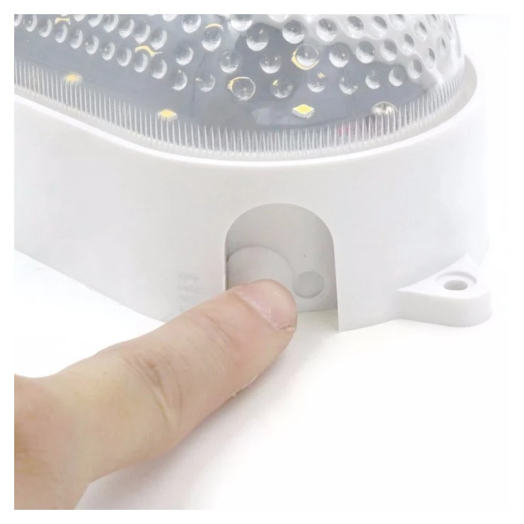 Heavy Duty Compact Solar Shed Wall Light Dimmable LED Warm White