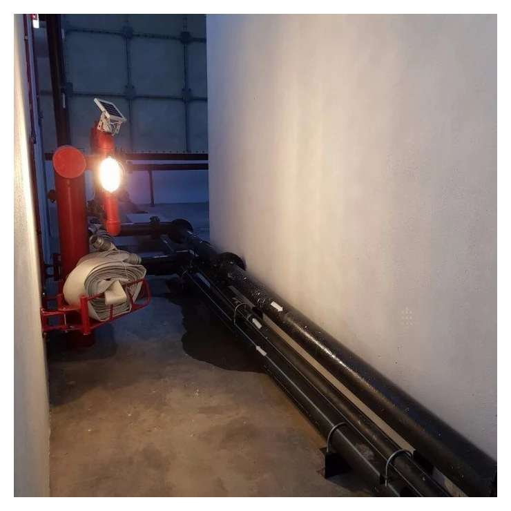 Heavy Duty Compact Solar Shed Wall Light Dimmable LED Warm White