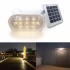 Heavy Duty Compact Solar Shed Wall Light Dimmable LED Warm White