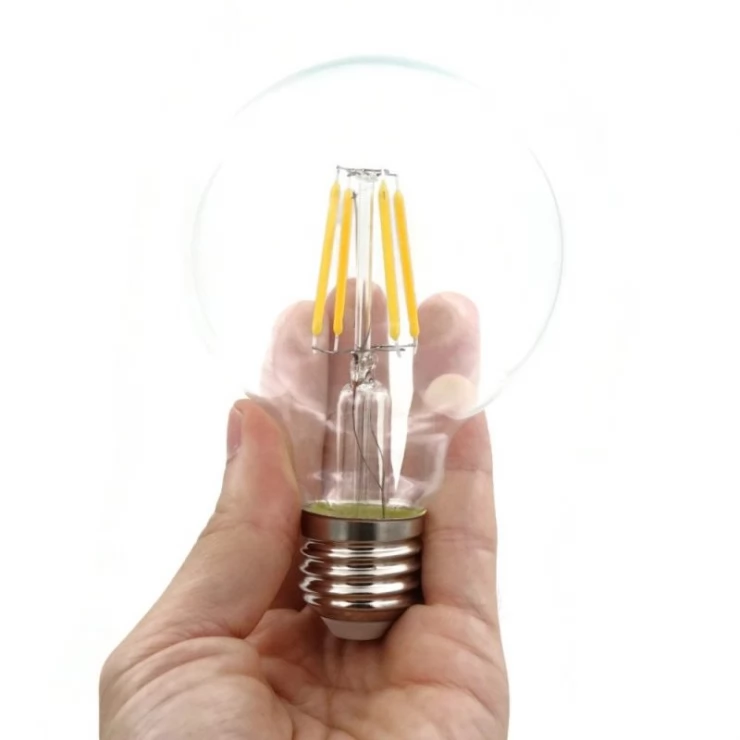 Vintage Indoor Solar Shed Light Single LED Warm White Bulb Compact Lamp