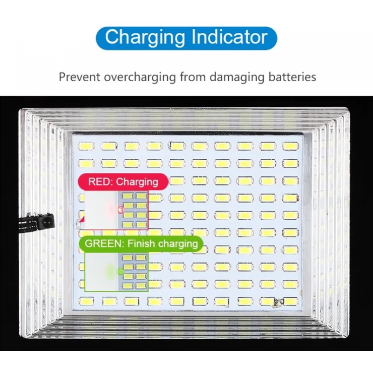 Universal Powerful Solar Flood Light Double LED Head Remote Control
