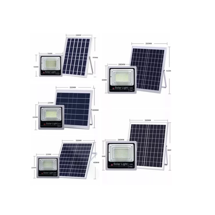 Commercial Grade Solar Flood Light High Power Bright LED 60W 100W 120W