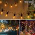 Bright Solar String Light Edison 12 Outdoor Decoration Warm White Bulbs