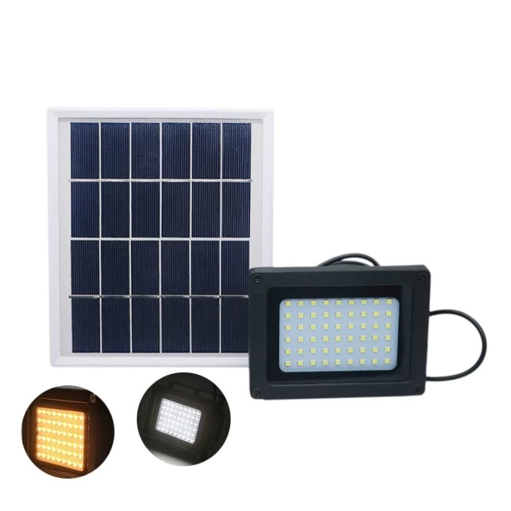 Outdoor 54 LED Solar Flood light with automatic light sensor emergency lamp