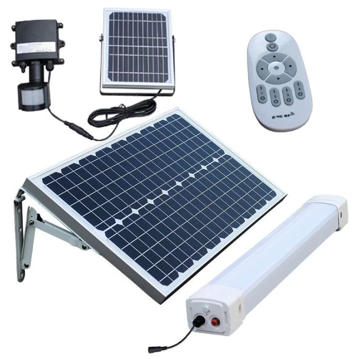 Solar Batten (Tri-Proof) Light 50W Tube with Motion Sensor Remote Control