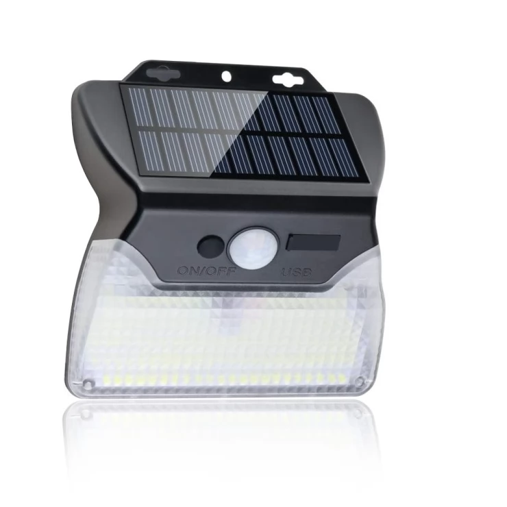 Outdoor Security Solar Sensor Wall Light 110 LED 3 Lighting Modes