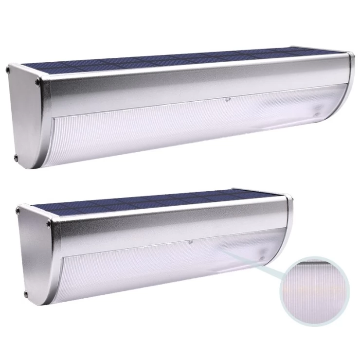 Bright Motion Sensor Solar Wall Light Aluminium Alloy Shell 4 Modes