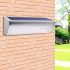 Bright Motion Sensor Solar Wall Light Aluminium Alloy Shell 4 Modes