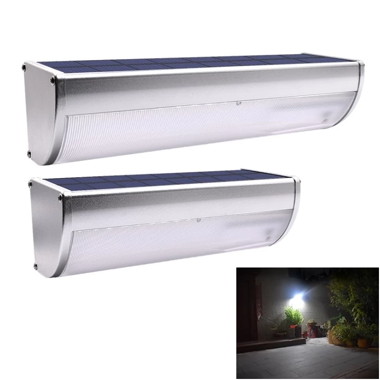 Bright Motion Sensor Solar Wall Light Aluminium Alloy Shell 4 Modes
