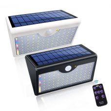 Bright 60 LED Security Solar Motion Sensor Wall Light Remote Control