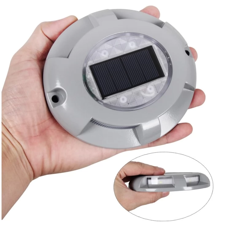 Durable 4 LED Solar Road Path Light High-Shock Resistant Aluminium Alloy