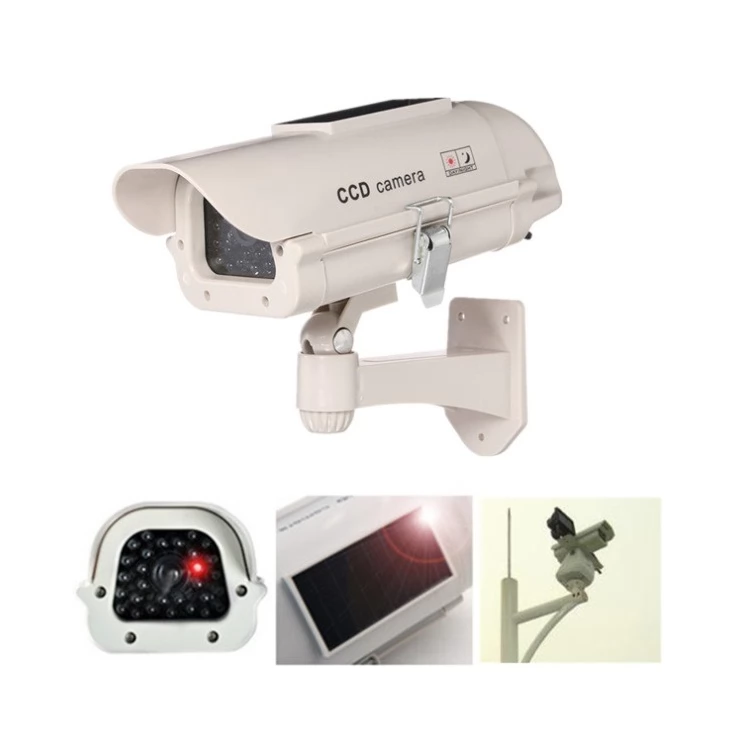 Solar Security Imitation CCTV Camera with Blinking Red LED