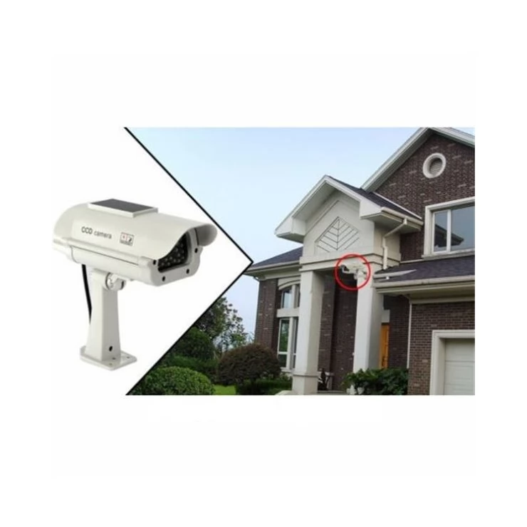 Solar Security Imitation CCTV Camera with Blinking Red LED