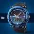 Solar Dual Time Waterproof LED Analog-Digital Watch