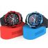 Solar Dual Time Waterproof LED Analog-Digital Watch