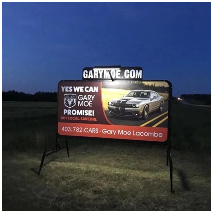 Commercial Solar Billboard Sign Light For Outdoor Display 5W 10W 20W